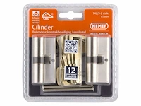 Veiligheidscilinder, nemef, nf4, 2 gelijksluitende cilinders, 6 sleutels