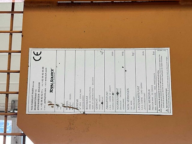 Veiligheidskooi voor vorkheftruck 2 pers./80kg - afbeelding 2 van  2