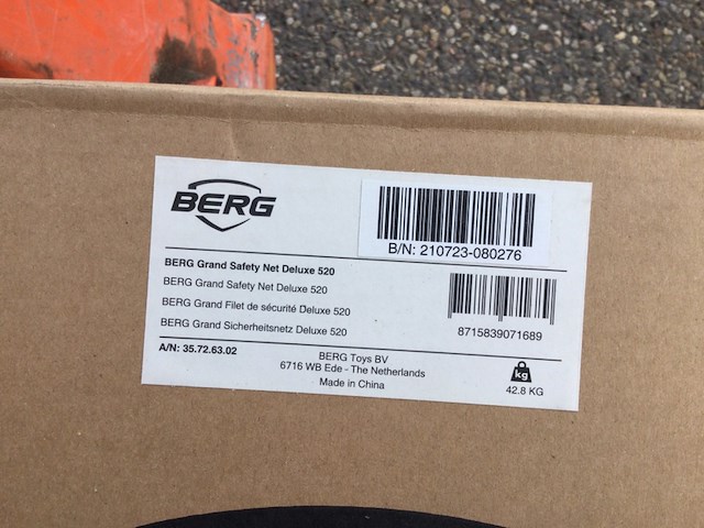 Veiligheidsnet, rond berg, deluxe 520, zwart - afbeelding 3 van  4