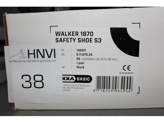 Veiligheidsschoen oxxa basic walker 1870 maat 36 - afbeelding 2 van  2