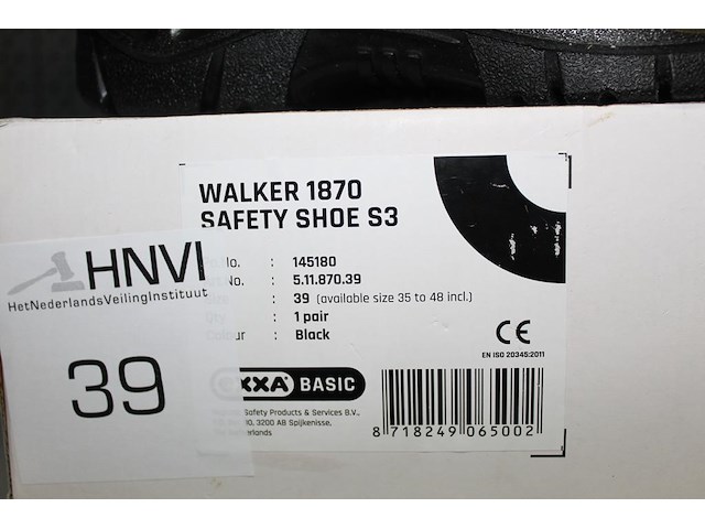 Veiligheidsschoen oxxa basic walker 1870 maat 39 - afbeelding 2 van  2