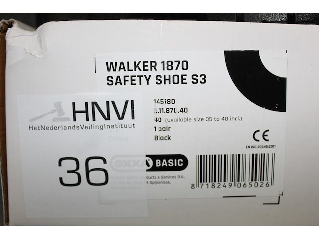 Veiligheidsschoen oxxa basic walker 1870 maat 40 - afbeelding 2 van  2