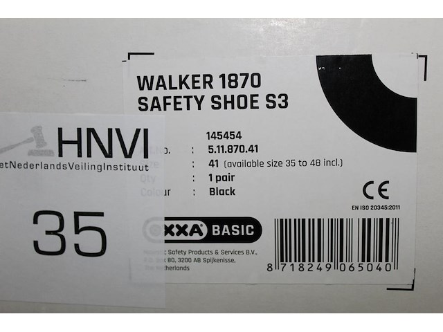 Veiligheidsschoen oxxa basic walker 1870 maat 41 - afbeelding 2 van  2