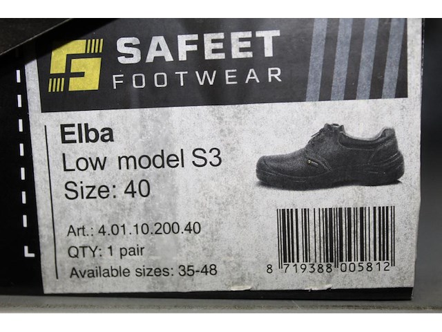 Veiligheidsschoen sweet footwear elba model s3 maat 40 - afbeelding 2 van  2