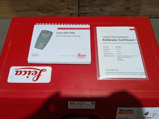 Veldboek/datacontroller, leica, rx1250t, 2008 - afbeelding 6 van  8