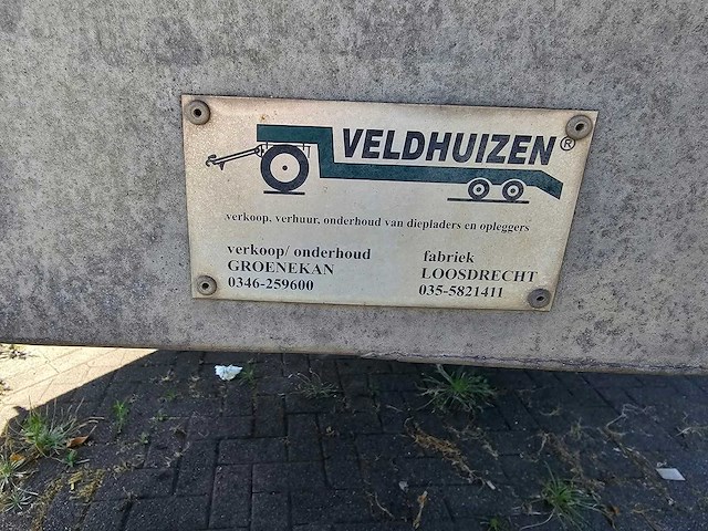 Veldhuizen - be dieplader lage vloer, schuifdak, luchtvering en klep - be oplegger - afbeelding 10 van  19