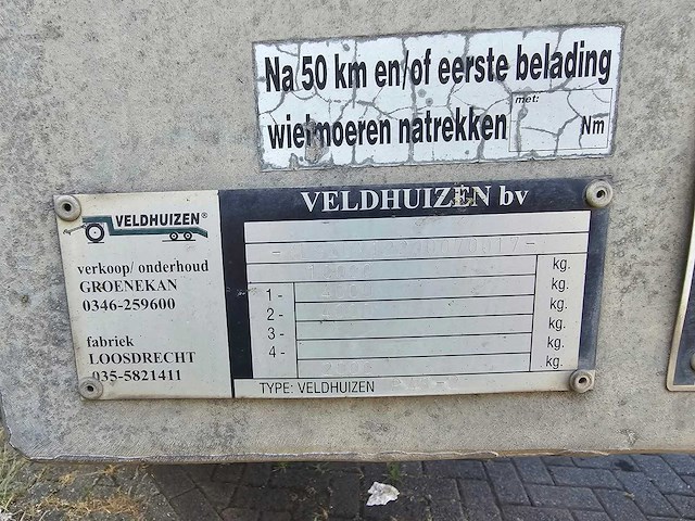 Veldhuizen - be dieplader lage vloer, schuifdak, luchtvering en klep - be oplegger - afbeelding 11 van  19