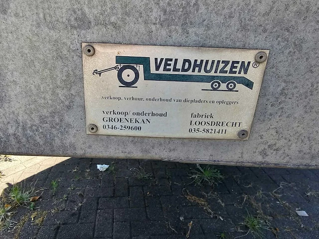 Veldhuizen - be dieplader lage vloer, schuifdak, luchtvering en klep - be oplegger - afbeelding 10 van  19