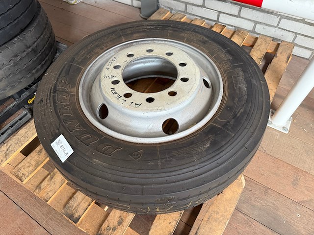 Velg met band / trailerwiel dunlop - afbeelding 2 van  4