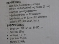 Velleman kantelbare muurbeugel voor flatscreens - afbeelding 3 van  3