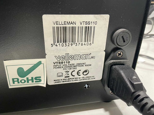 Velleman vtss110 multifunctioneel soldeerstation - afbeelding 5 van  8