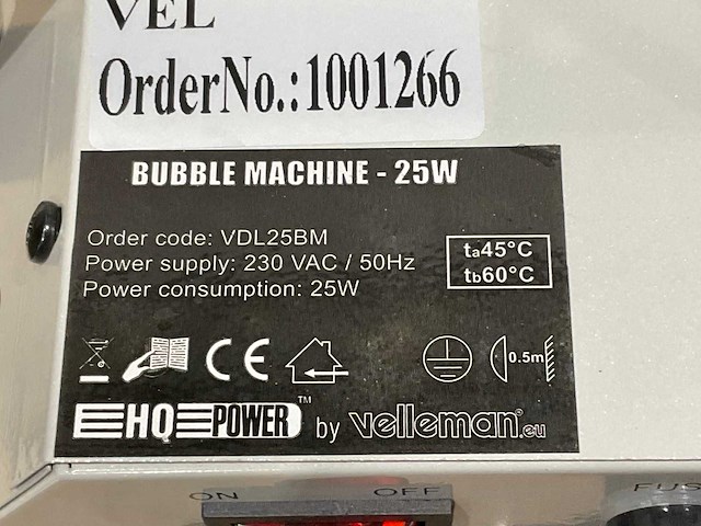 Velleman zeepbellen machine - afbeelding 7 van  8