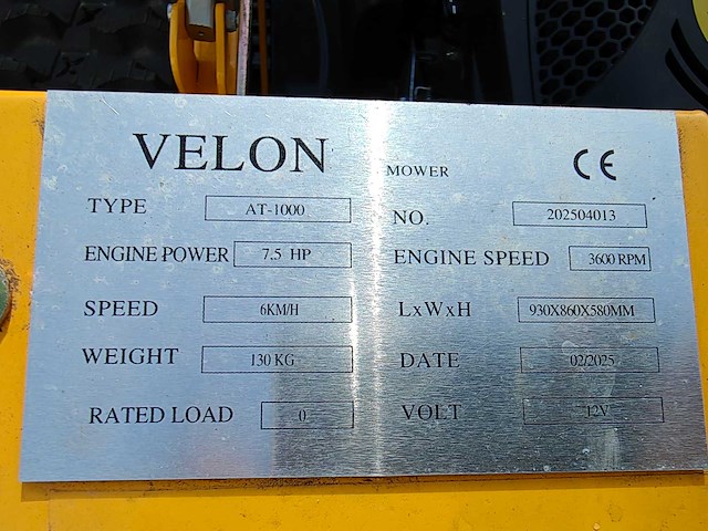 Velon - at-1000 - grasmaaier - afbeelding 11 van  12