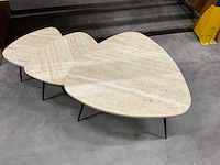 Velor salontafel set van 3 - afbeelding 8 van  11