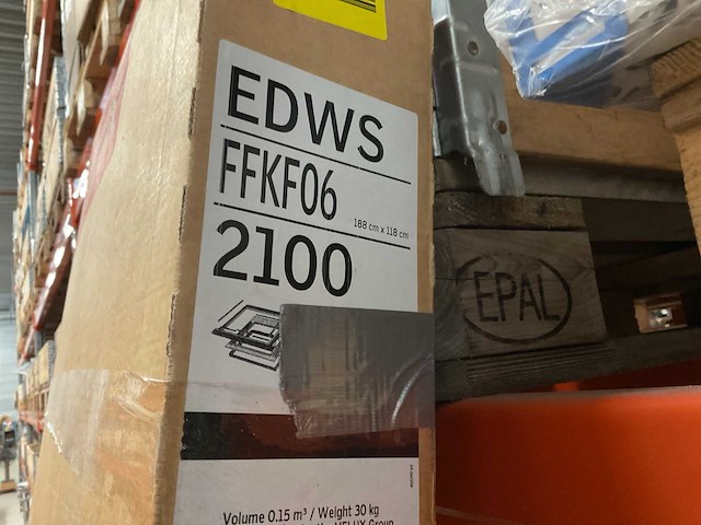 Velux 188x118cm edws ffkf06 2100 gootstuk - afbeelding 3 van  3