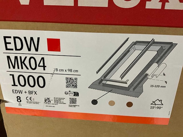 Velux ggu mk04 0070 en edw mk04 1000 dakraam - afbeelding 6 van  7