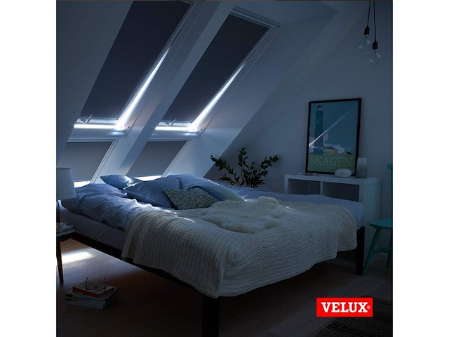 Velux origineel verduisterend rolgordijn (dkl), zilveren wit - afbeelding 4 van  5