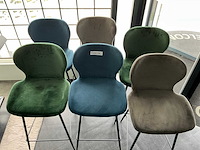 Velvet barstoel (6x) - afbeelding 2 van  5