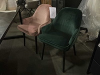 Velvet eetkamerstoel (2x) - afbeelding 1 van  4