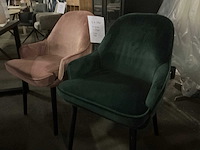 Velvet eetkamerstoel (2x) - afbeelding 2 van  4