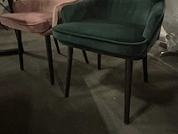 Velvet eetkamerstoel (2x) - afbeelding 3 van  4