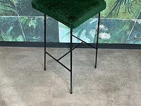 Velvet groen - barkruk (4x) - afbeelding 3 van  5