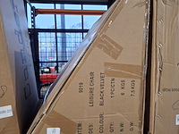 Velvet round chair black, sanderz, black, 2025 - afbeelding 2 van  2