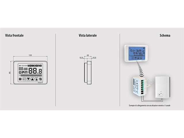 Vemer spa ve486700 thermostaat wit - afbeelding 2 van  3