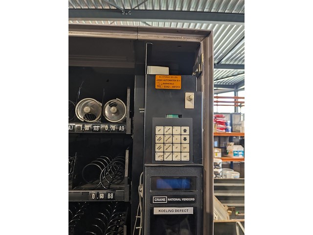 Vending machine voor snacks en drinken, crane national vendors, model 498g - afbeelding 8 van  10