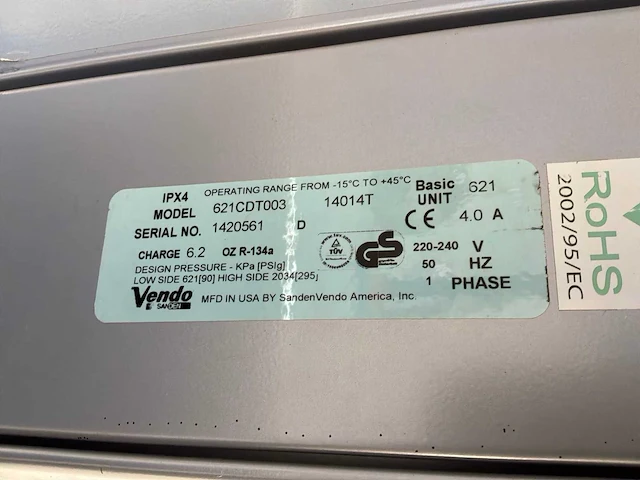 Vendo 621cdt003 verkoopautomaat - afbeelding 2 van  10