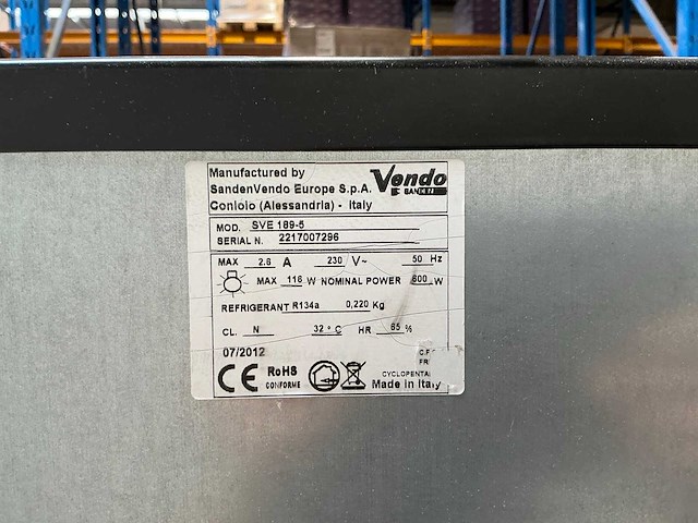 Vendo sve 189 frisdrank verkoopautomaat - afbeelding 5 van  5