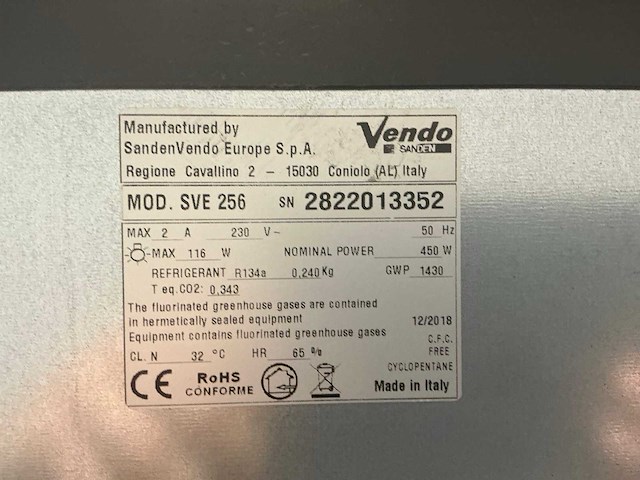 Vendo sve 256 frisdrank-automaat verkoopautomaat - afbeelding 4 van  4
