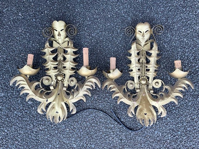 Venetiaanse wandlamp (2x) - afbeelding 1 van  4
