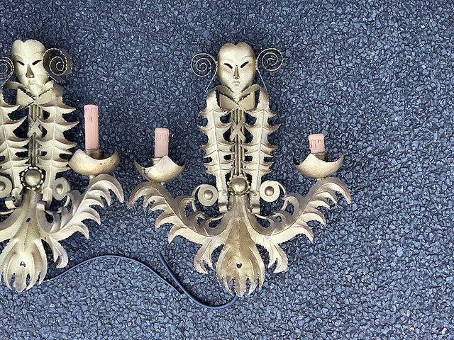Venetiaanse wandlamp (2x) - afbeelding 2 van  4