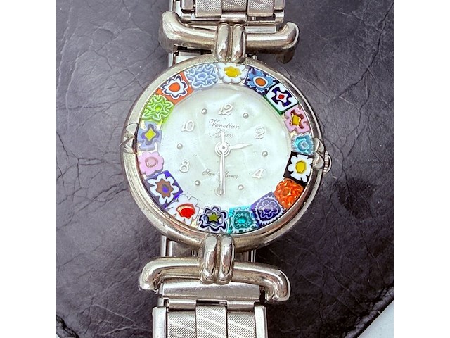 Venetian glass san marco dameshorloge - afbeelding 1 van  8