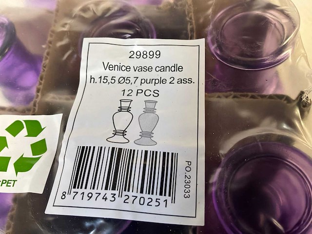 Venice vaas / kandelaar (624x) - afbeelding 1 van  1