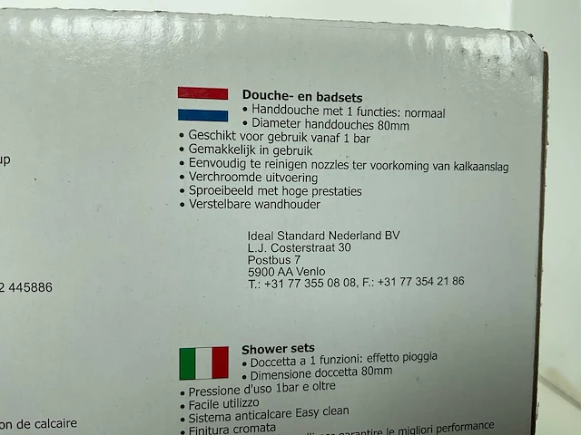 Venlo - aqua shower set - handdouche inclusief slang 1250mm - afbeelding 4 van  5