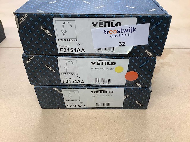 Venlo - nimbus ii project eco - - 1-gats keukenkraan met draaibare uitloop (3x) - afbeelding 2 van  3