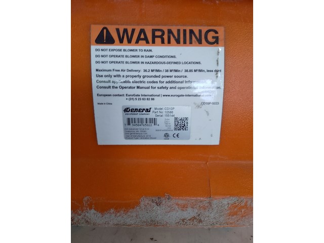 Ventilator 5.100m³/uur 230v general equipment, cd10p, bouwjaar 2016 - afbeelding 4 van  4