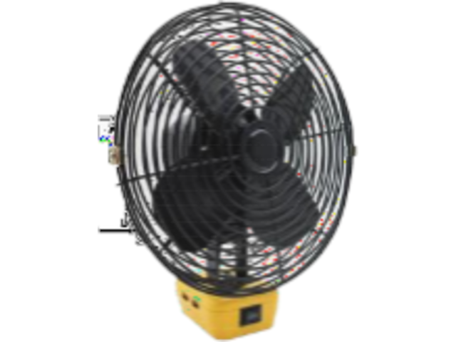 Ventilator op accu | 20v | 8 inch, sanderz, geel, 2025 - afbeelding 1 van  2