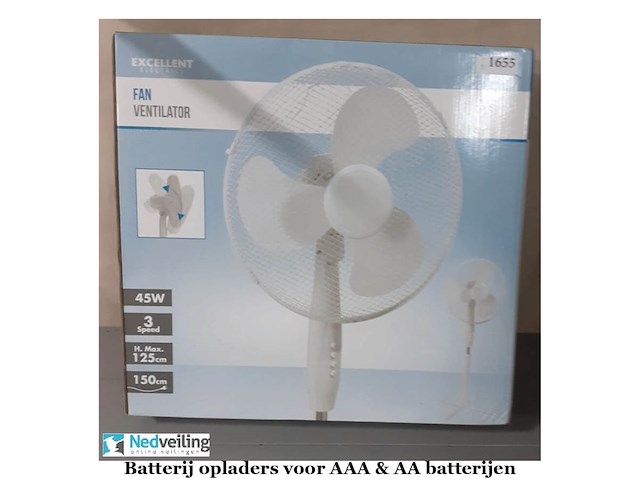 Ventilator op statief 30 cm - afbeelding 1 van  3