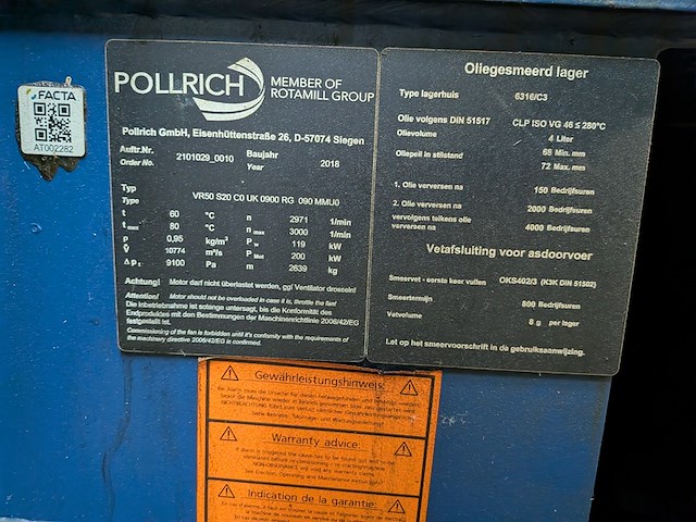 Ventilator, pollrich, vr 50 s20 co uk 0900 rg 090 mmu0, 2018 - afbeelding 8 van  13
