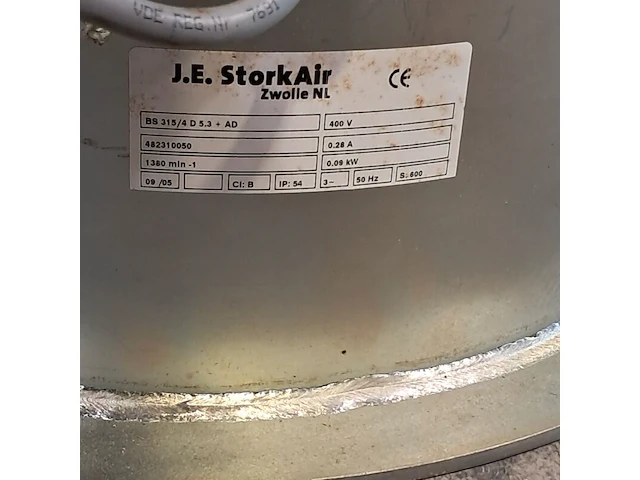 Ventilator, storkair, bs 315/4 d 5.3 + ad, 2009 - afbeelding 3 van  6