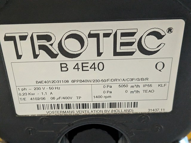 Ventilator trotec, b 4e40 - afbeelding 5 van  6