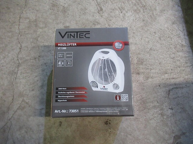 Ventilatorkachel vintex, vt 1200 - afbeelding 1 van  2