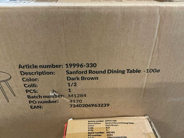 Venture home eetkamertafel ø100xh75cm - afbeelding 3 van  4