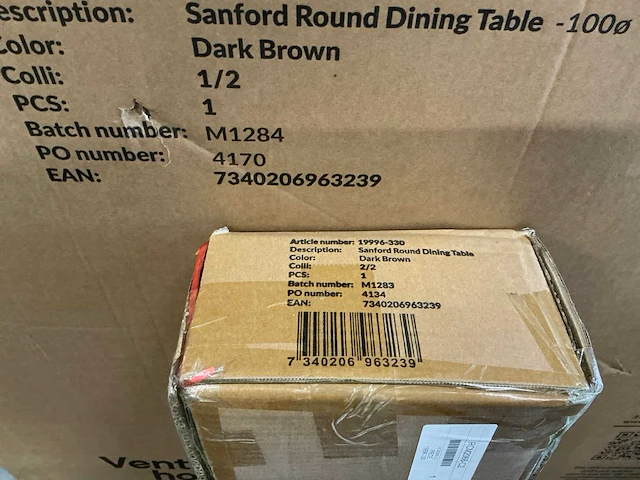 Venture home eetkamertafel ø100xh75cm - afbeelding 4 van  4