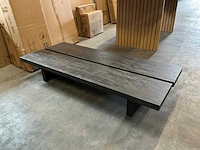 Venture home lancaster sofa table mocca 140x60xh25cm
