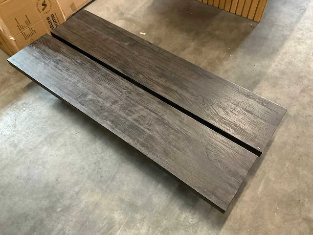 Venture home lancaster sofa table mocca 140x60xh25cm - afbeelding 2 van  2