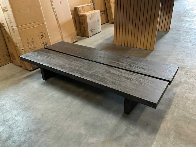 Venture home lancaster sofa table mocca 140x60xh25cm - afbeelding 1 van  4
